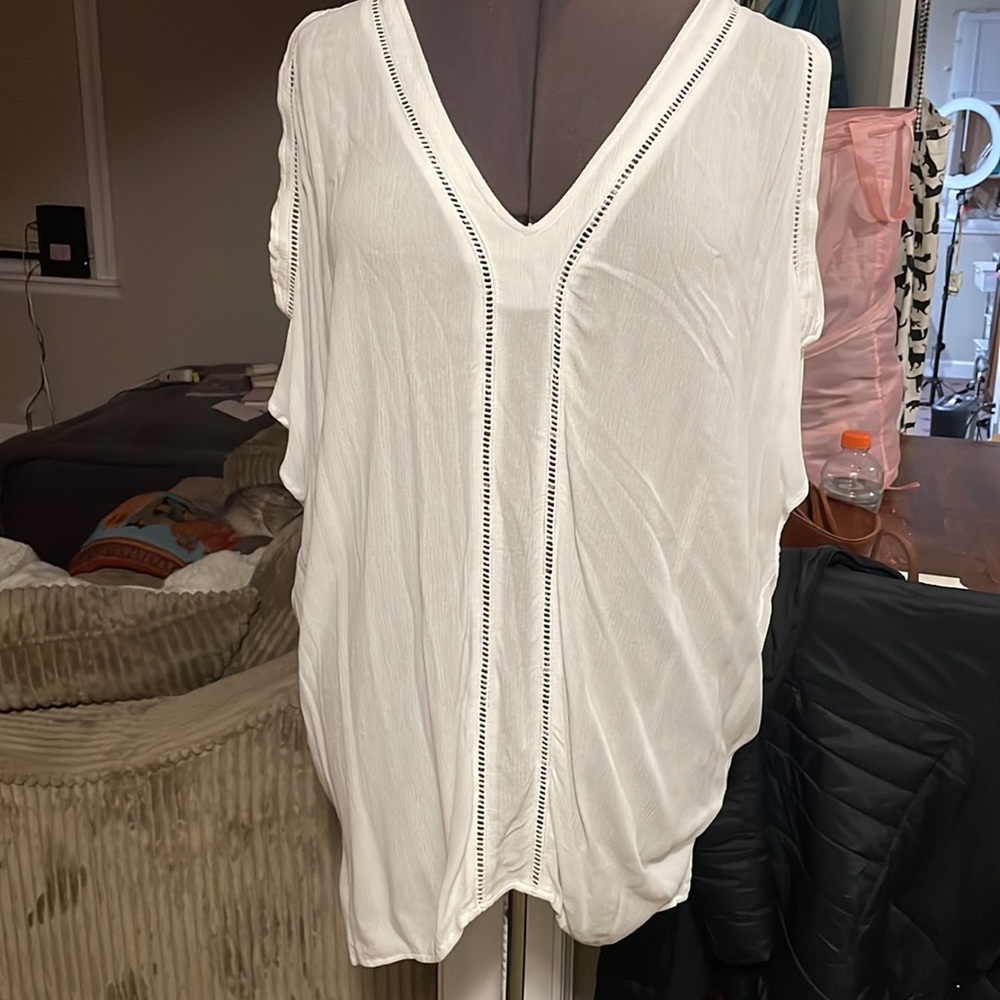 White Swimsuit Cover